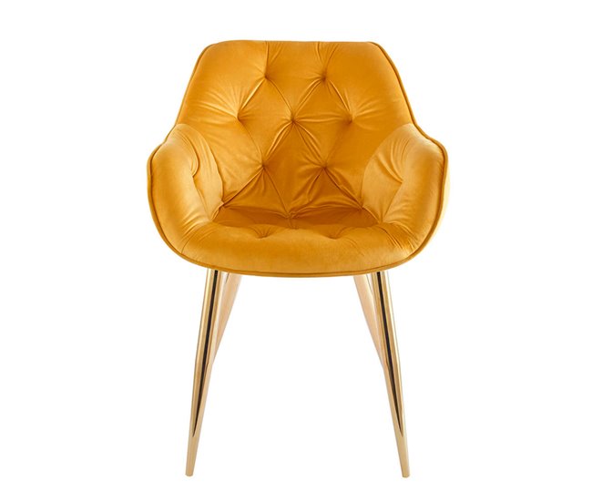 Silla Zandel Golden Terciopelo Amarillo