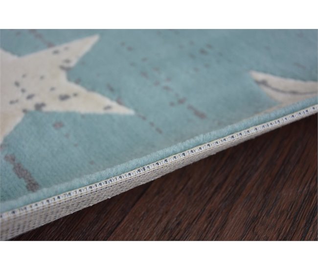Alfombra SCANDI Estrellas 80x150 Azul