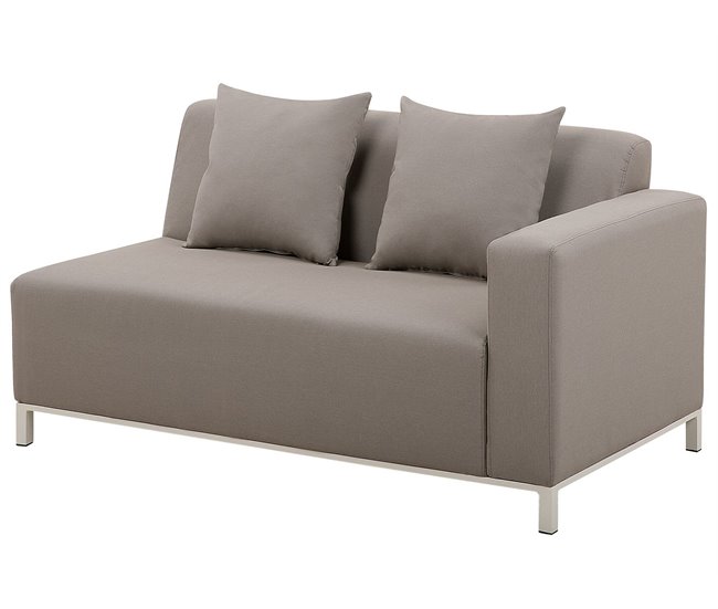 Beliani Conjunto de jardín BELIZE Gris Oscuro