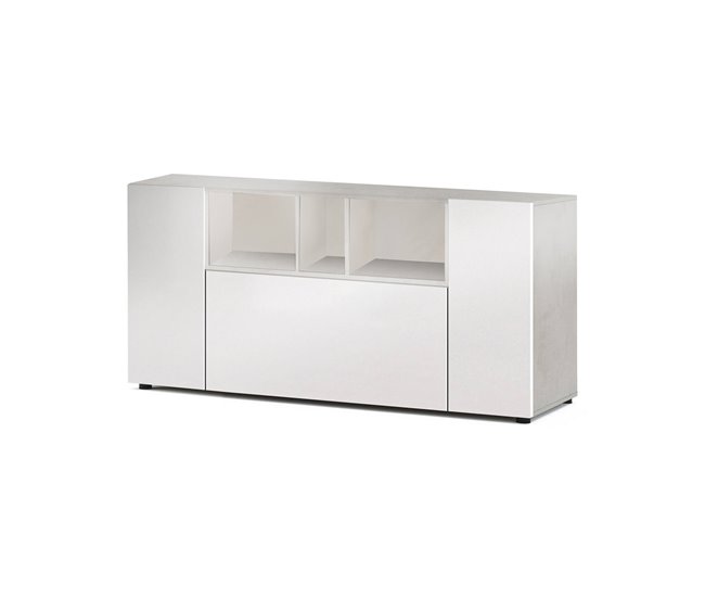 Aparador com efeito madeira 150 Blanco