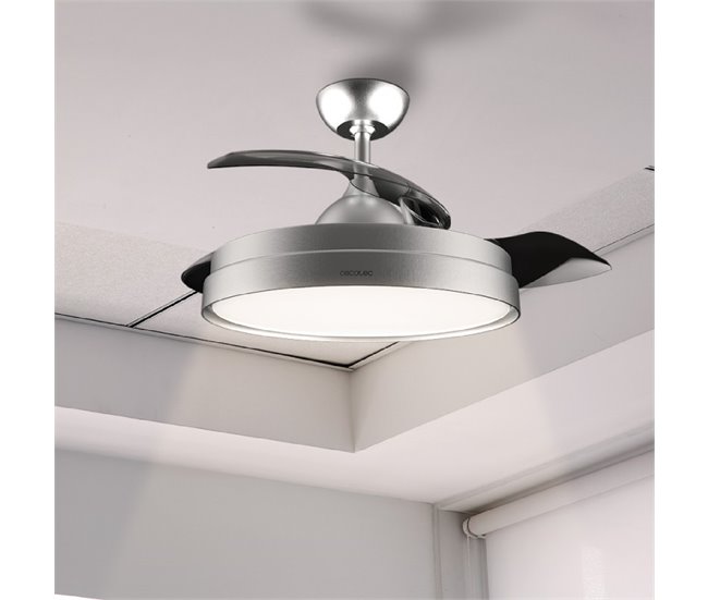 Cecotec Ventilador de techo EnergySilence Aero 4280 Invisible Ste Inox