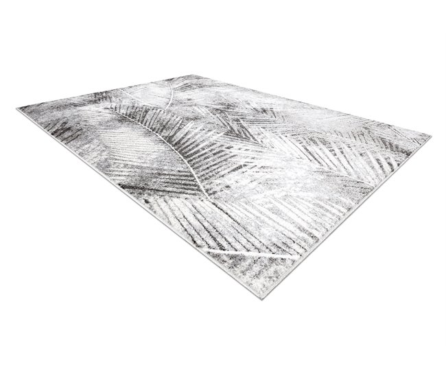 Alfombra MATEO 8035/644 círculo Moderna hojas de palma 180x270 Gris
