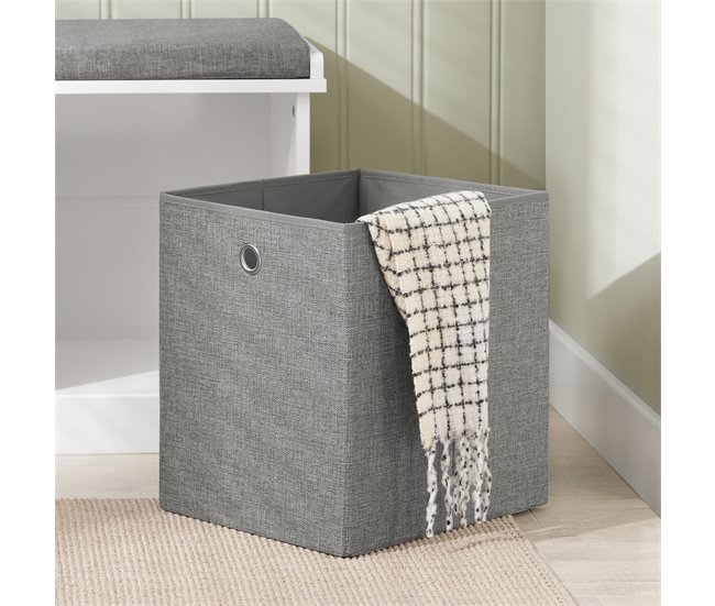 Banco Zapatero con 2 cajones y 2 cestas FSR66-HG SoBuy Gris