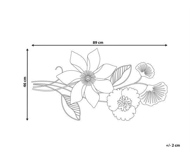 Beliani Decoración de pared EUROPIUM Dorado