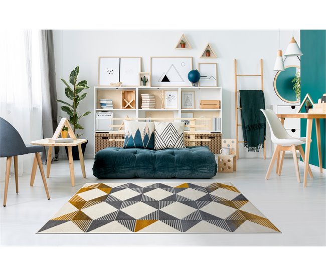 Alfombra GINA 21245861 Zigzag Geométrico Multicolor