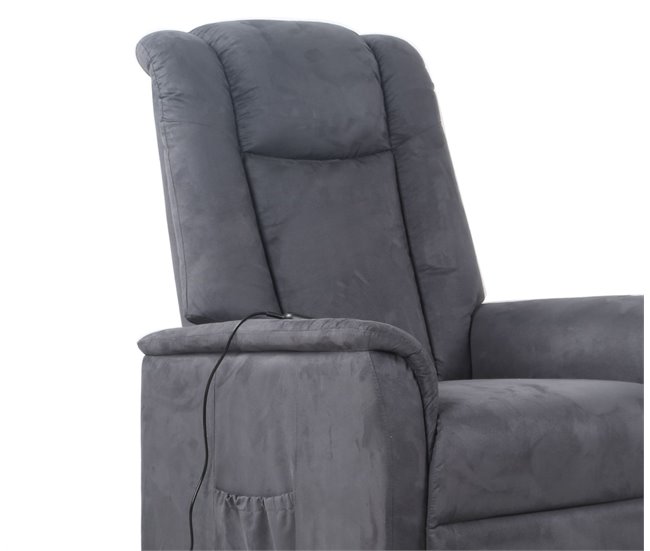 Sillón relax eléctrico microfibra MAX Gris