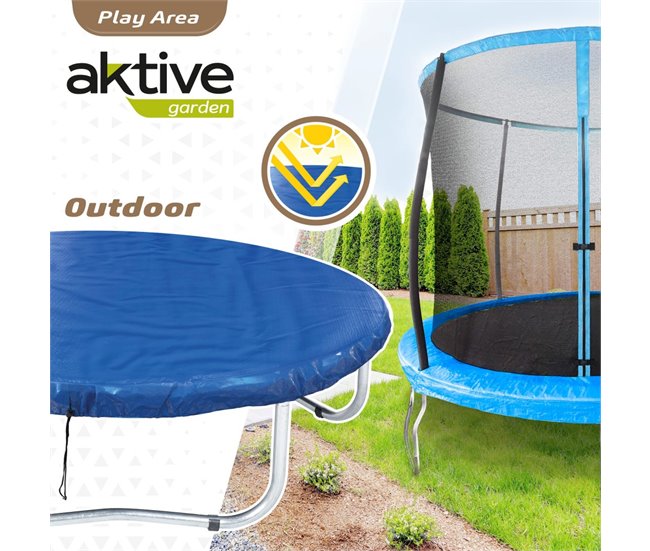 Cobertor cama elástica waterproof y protección UV Aktive Azul