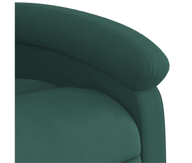 Sillón Reclinable De Masaje Verde Oscuro