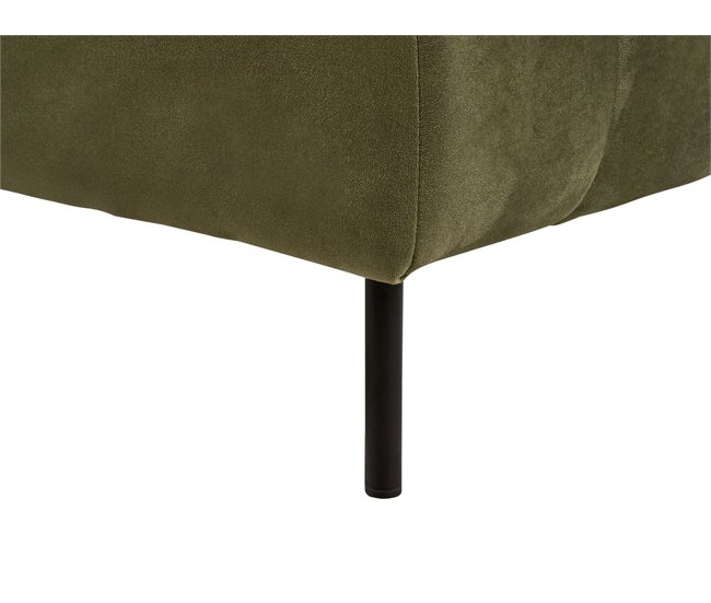 Beliani Chaise longue izquierdo Terciopelo LANNILS Beige
