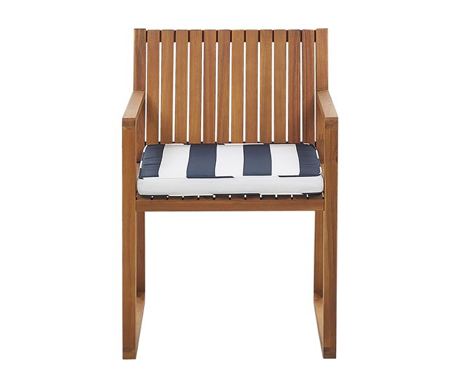 Beliani Silla de jardín SASSARI Azul Marino