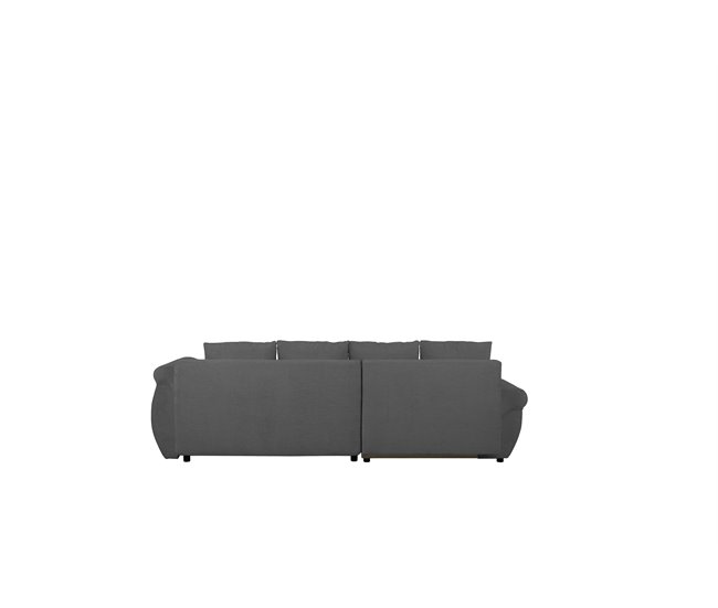 Chaise longue con cama y arcón EDEN Antracita
