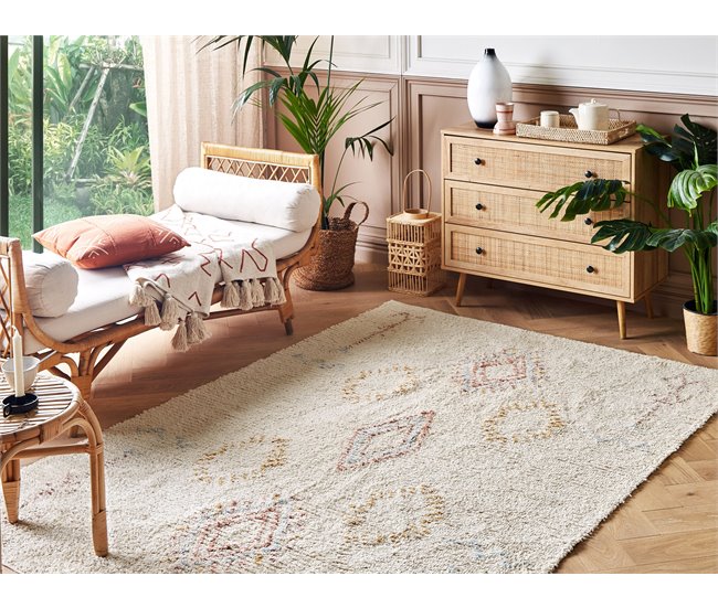 Beliani De pelo corto BETTIAH 140x200 Beige