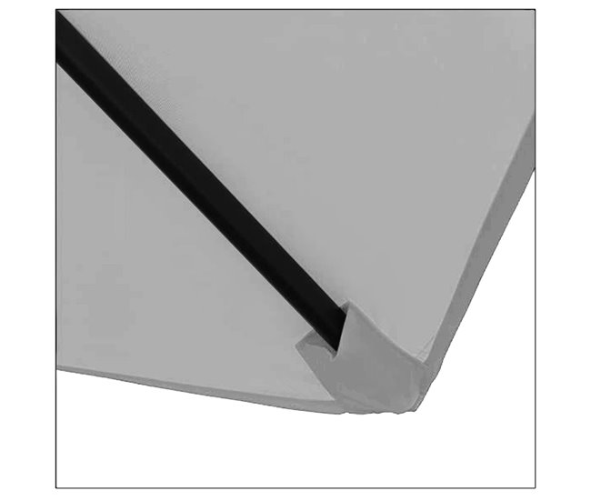 Acomoda Textil – Sombrilla de Jardín con Forro Anti UV. Gris