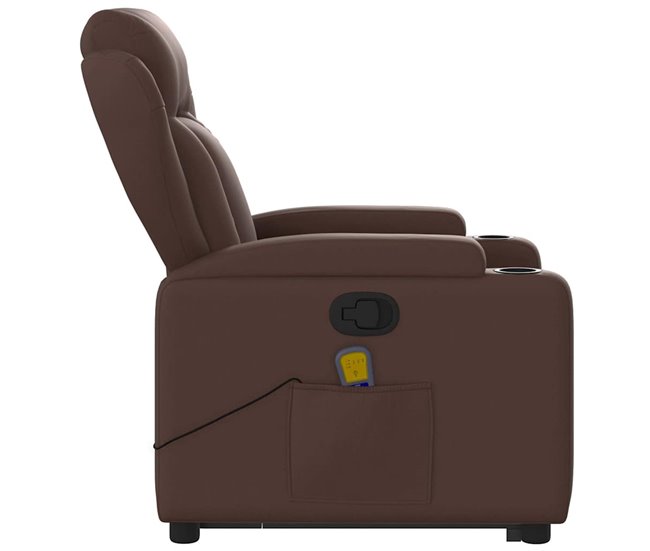 Sillón Reclinable De Masaje Elevable Marron