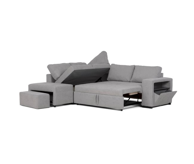 BUDWING Zurie Sofá Cama Gris Claro