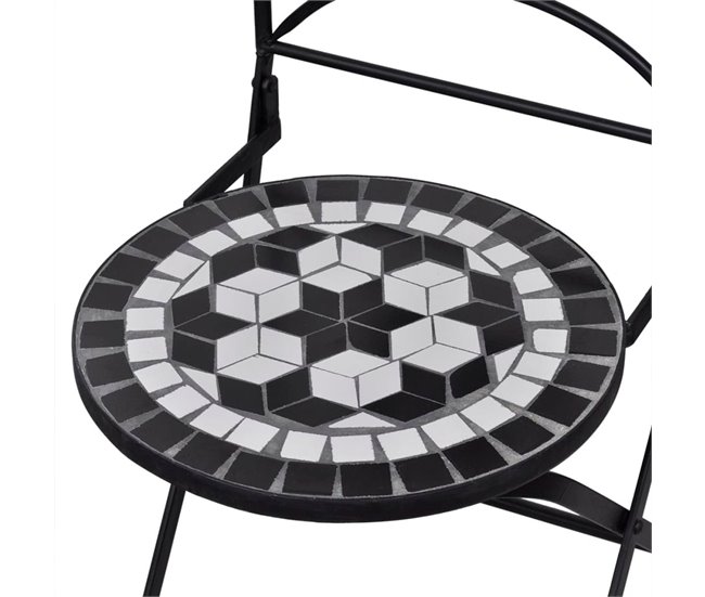 Conjunto de jardín Salento  sillas + mesa Blanco