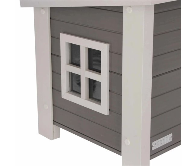 Casa Para Gatos Gris