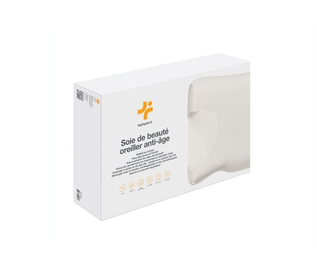 Almohada Anti-envejecimiento Antiarrugas  "Seda de Belleza" Blanco