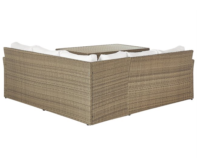 Beliani Conjunto de comedor BARDI Gris Oscuro