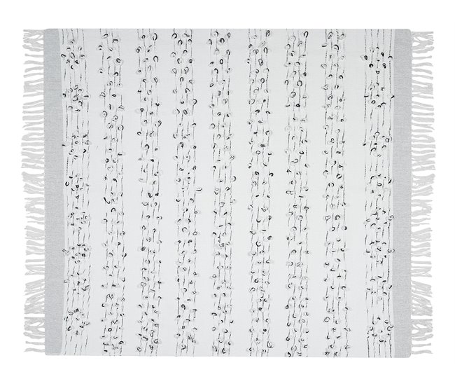 Beliani Manta YAMALAK Gris Claro