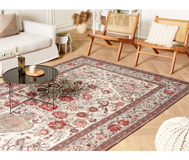 Beliani Alfombra de pelo corto BINNISZ 200x300 Multicolor