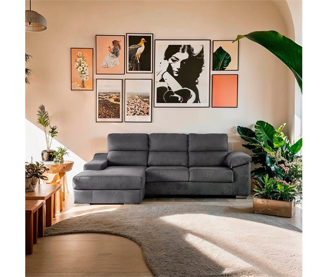 Chaise longue DANIELA II Antracita