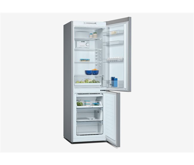 Frigorífico Combi 1,86M 305L no frost color acero mate Inox