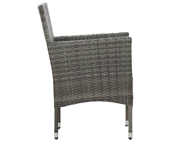 Juego de comedor de jardín Gris