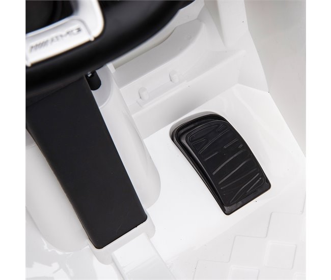 Coche Eléctrico PP, Acero HOMCOM Blanco