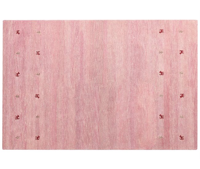 Beliani Alfombra de pelo corto YULAFI 200x300 Fucsia