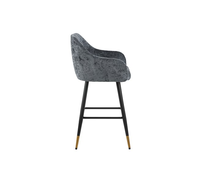 Taburete alto ROYAL fijo 94 cm de alto Azul
