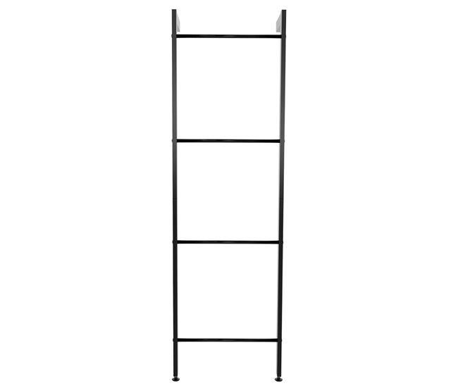 Toallero escalera Betti de 4 barras Negro