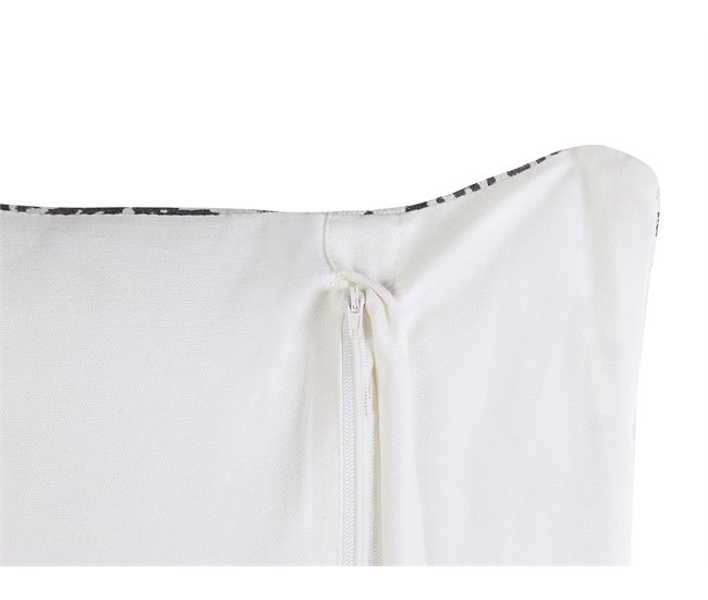 Beliani Cojín decorativo HAZRO Crema