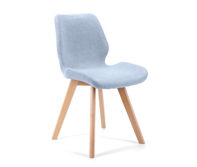 4x silla tapizada SJ.0159 Azul