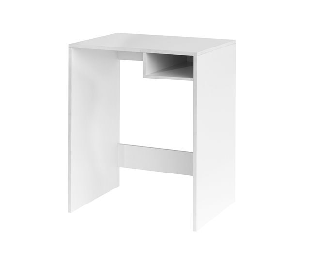 Escritorio LUPYN con 1 hueco blanco Blanco