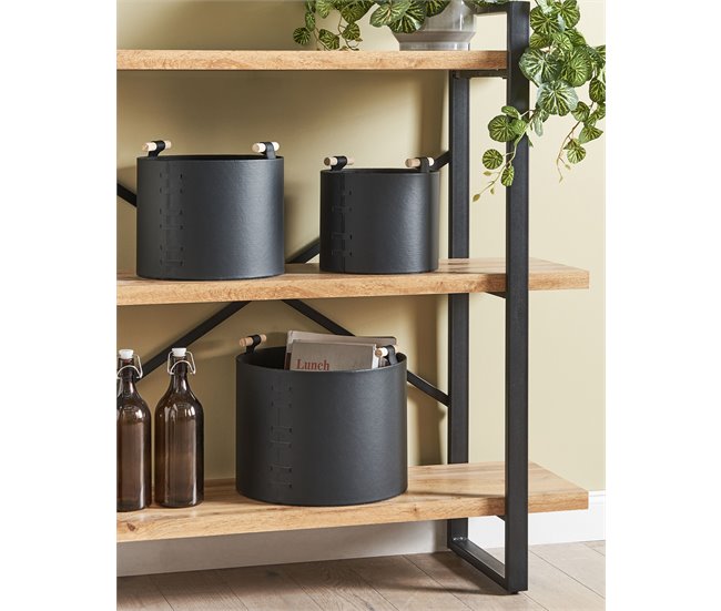 Beliani Cesta ARAM Negro