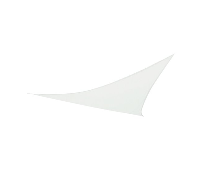 Toldo sombreo Aktive Garden triangular uv50 color blanco Blanco