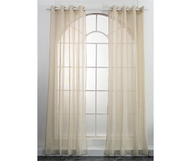 Visillo JAZMIN 140x260cm color crudo Beige