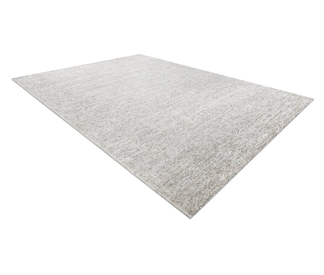 Alfombra FLORENCE 24021 glamour tejido plano flecos 175x270 Crema