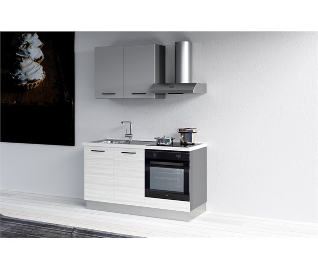 Cocina GILDA 2.0 Izquierda Blanco/ Gris