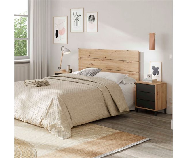 Dormitorio Enzo 34 Gris Oscuro
