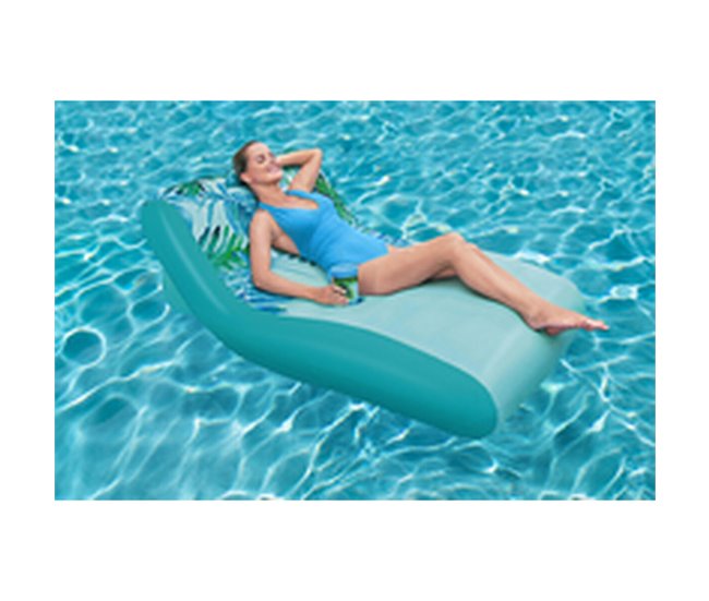 Colchoneta Hinchable Luxury Azul