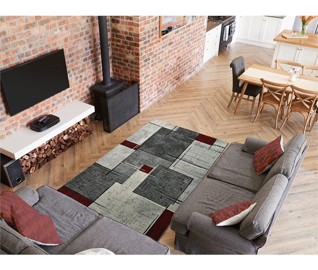 Alfombra abstracta DREAMS - ATTICGO 120x170 Gris