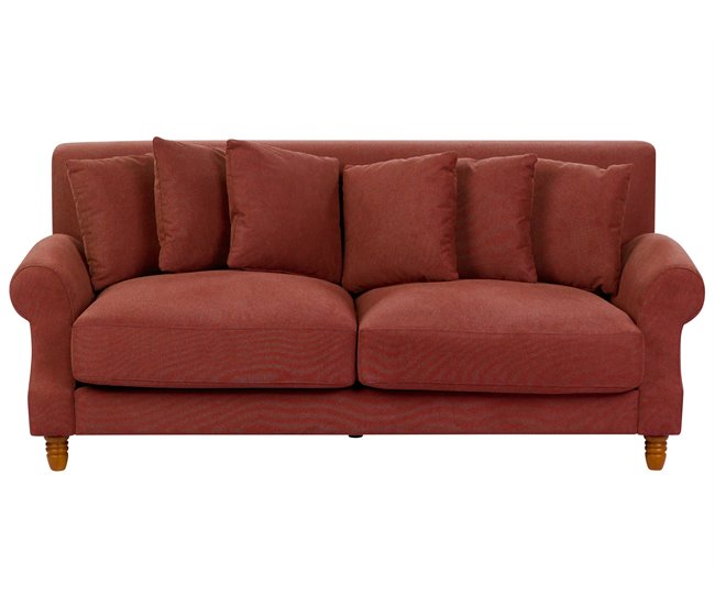 Beliani Sofá de 2 plazas Poliéster EIKE Beige