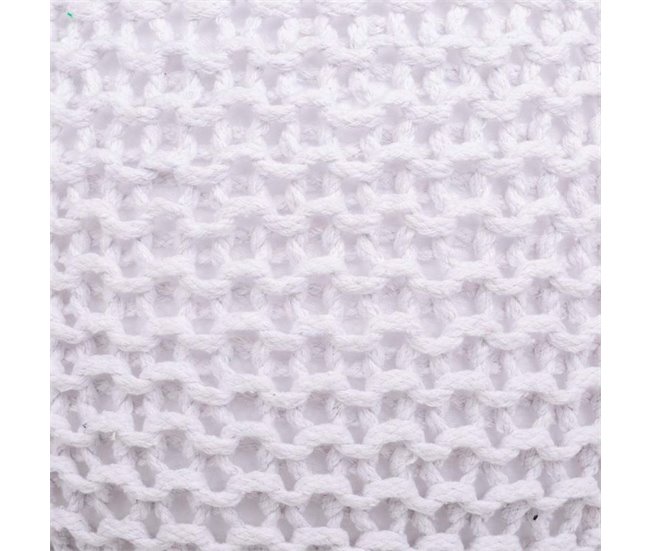 Puff de algodón trenzado Blanco