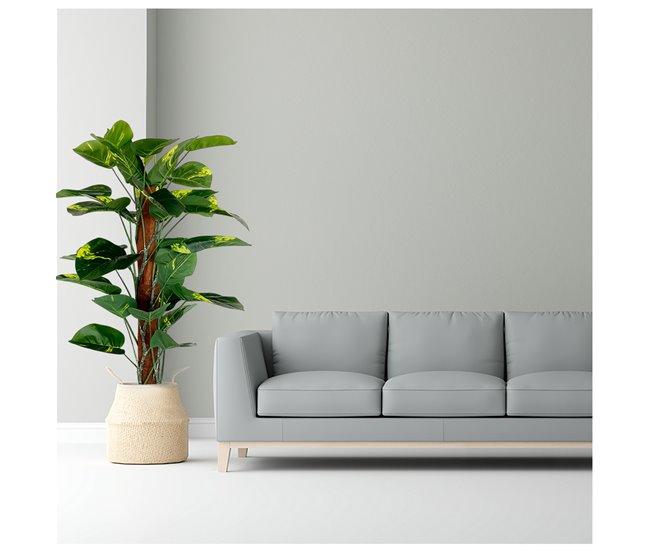 Acomoda Textil – Planta Artificial con Macetero Elegante. (Potus) Verde