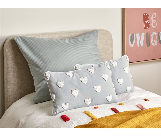 Beliani Cojín decorativo GAZANIA 30x50 Gris