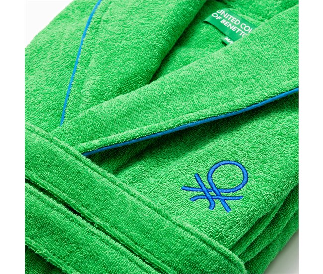 Albornoz benetton 360 gsm 100% algodón Verde