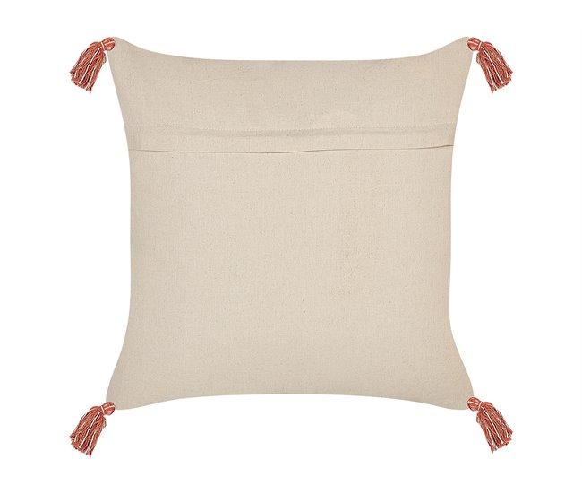 Beliani Cojín decorativo HICKORY Beige