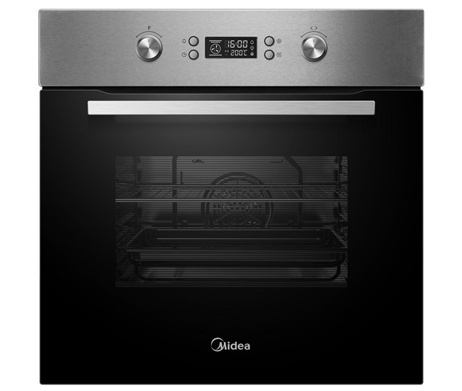 Horno Multifuncion Midea MBO65M80E0-X 8 Funciones Aluminio